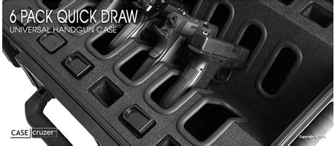 Check it out how are the numbers come out!!! Quick Draw 6 Pack Universal Handgun Case - GunCruzer