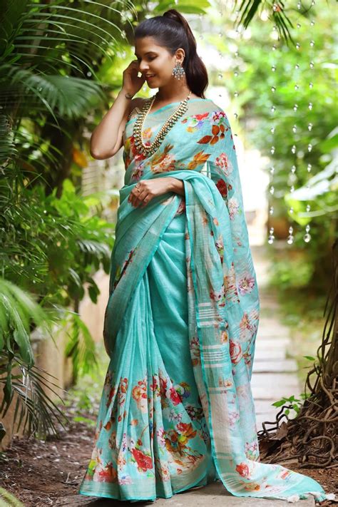 Check out our india floral style selection for the very best in unique or custom, handmade pieces from our shops. Fresh Ways To Style Your Floral Sarees | Floral print ...