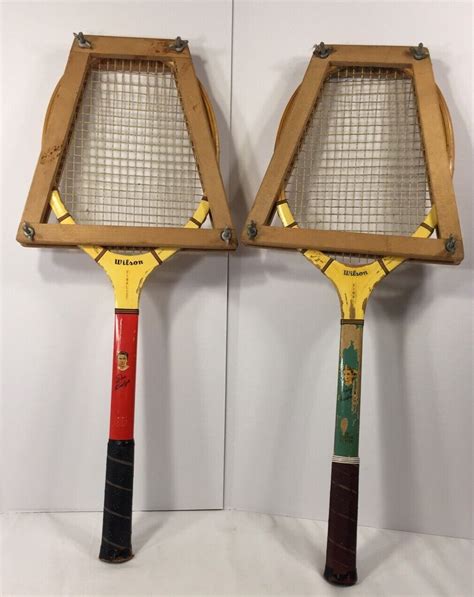 Vintage Wilson Famous Players Series Tennis Rackets Don Budge Mary Hardwick Ebay