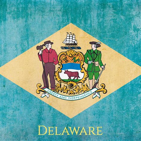 Delaware State Flag Wall Art Digital Art
