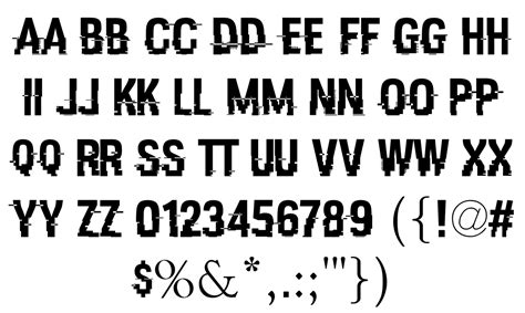 Hacked Font Fontspace