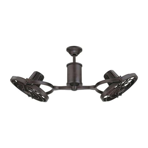 Dual outdoor ceiling fans are practical and decorative additions to your home. ELLINGTON FARADAY AGED BRONZE DUAL FAN OUTDOOR DAMP ...
