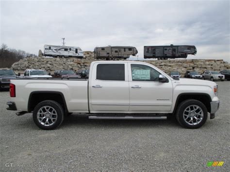 2014 White Diamond Tricoat Gmc Sierra 1500 Slt Crew Cab 4x4 87958103