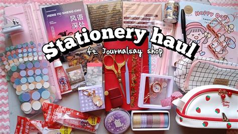 Huge Stationery Haul Ft Journalsay Aesthetic Stationery Unboxing