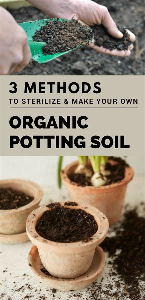 Sterilizing earrings prevents the risk of bacterial infection and increases the durability of your earrings. 3 Methods To Sterilize & Make Your Own Organic Potting ...