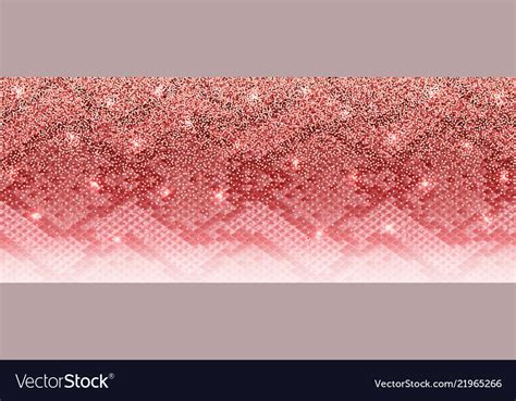 Luxury Pink Gold Glitter Banner With Snakeskin Vector Image