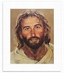 Art Prints Art Jesus' Face Portrait 10x8 texturized print Richard ...