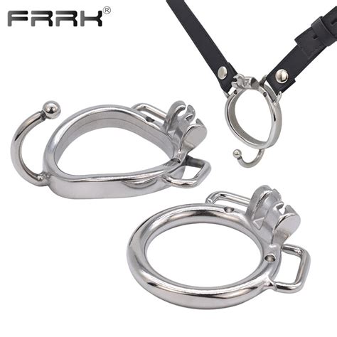 Metal Cock Ring With Chastity Belt For Frrk Penis Cage That Uses