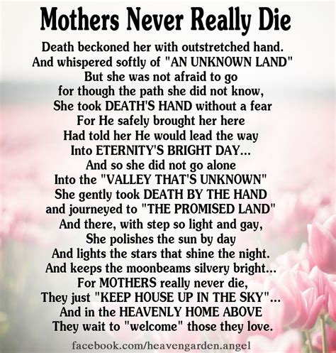 In Loving Memory Of My Mom Heavens Garden Love My Mom Quotes My Mom Quotes Mom Quotes