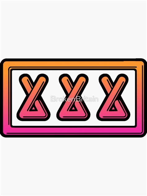 Xxx Rated Sticker For Sale By Brokenbritain Redbubble