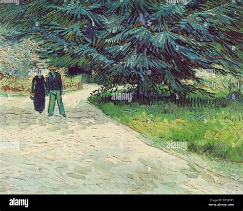 Vincent Van Gogh Public Garden Arles Stock Photo Alamy