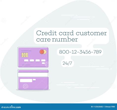 Credit Card Customer Care Concept Stock Illustration - Illustration of