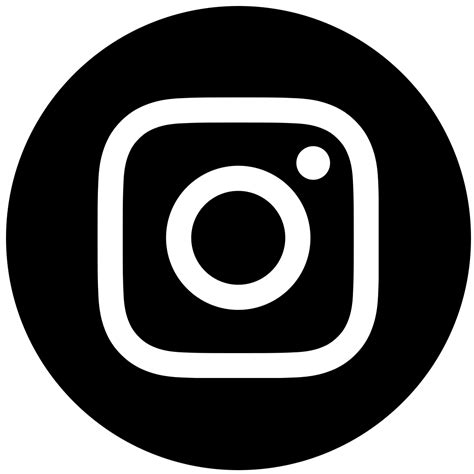 Instagram Icon Black And White Png
