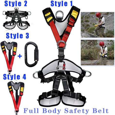 Climbing Harness Full Body Seat Belt，150kg Load Bearing Outdoor Full
