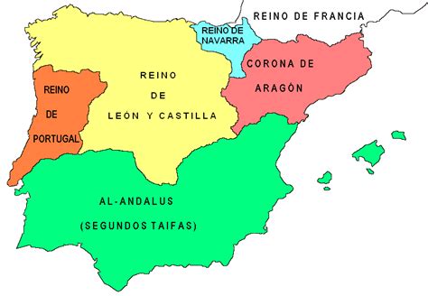 The World Of The Geography Mapa Dos Reinos Xermánicos Na Península Ibérica