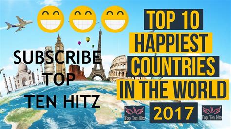 Top 10 Happiest Countries In World Youtube