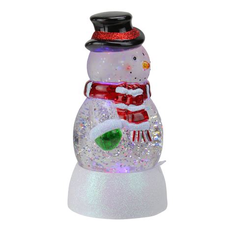 Northlight 725 Led Color Changing Snowman Christmas Snow Globe