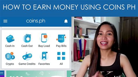 how to earn money using coins ph youtube