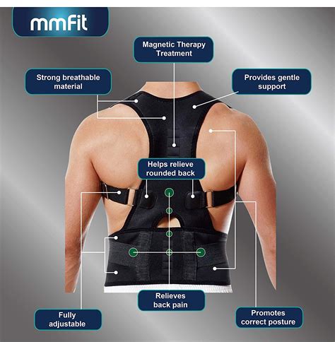 Adjust Magnetic Orthopedic Back Brace Posture Corrector Lumbar Belt