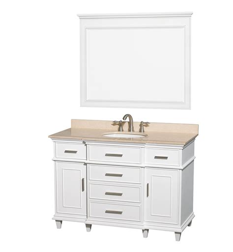 Wcv171748swh Disabled Berkeley 48 Modern Bathroom Vanity Set By Wyndham Collection In White