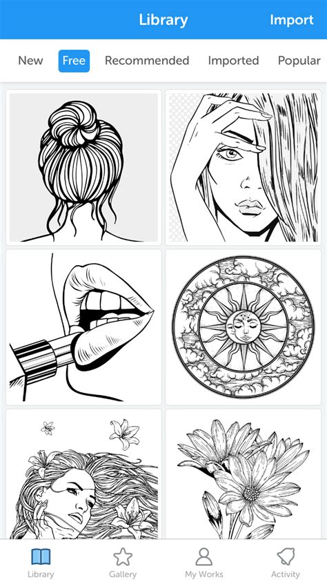 Recolor Coloring Book App For Adults Coloring Pages For Adults