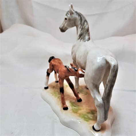 Vintage W Goebel Horse And Foal Figurine Porcelain Mare And Etsy Uk