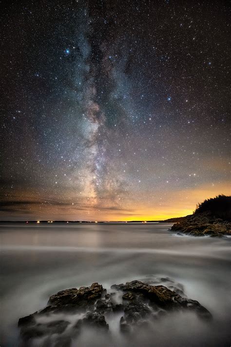 The Milky Way Over Acadia National Park Night Vision Scott Stulberg