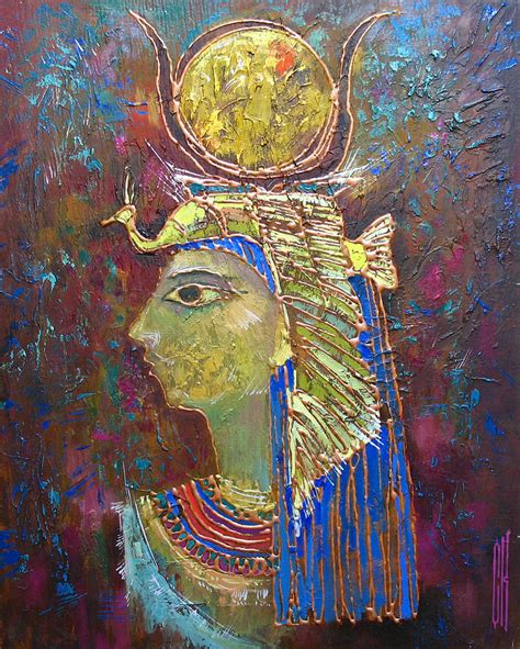 Hathor Goddess Of Egypt Painting By Valentina Kondrashova