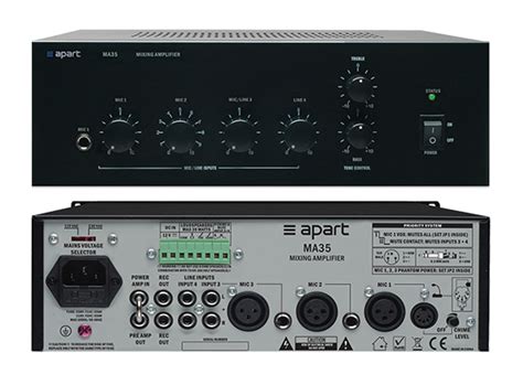 Ma 35 dresdnerstr.93 ile bağlantı kurmak için giriş yap veya bir hesap oluştur. Apart MA35 Compact Mixing Amplifier | AV Australia Online