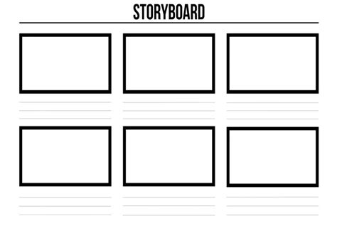 Storyboard Plantilla En Word En Blanco Para Imprimir Editable