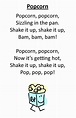 Itty Bitty Rhyme: Popcorn - Fun rhyme and even more fun to add a "POP ...
