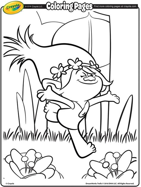 All free coloring pages online at here. Trolls, Poppy Coloring Page | crayola.com