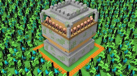 The Villagers Built A Big Tower To Protect The Village From The