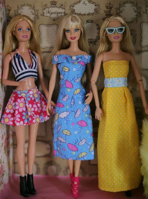 The Three Diy Barbie Dress That I Made Sewing Barbie Clothes