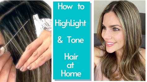 How To Highlight And Tone Hair At Home Youtube