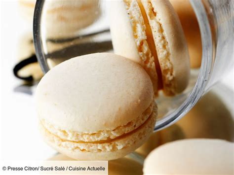 Macaron à la vanille découvrez les recettes de Cuisine Actuelle