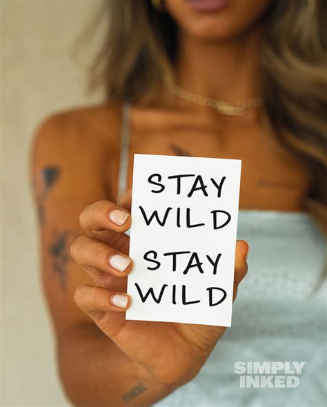 Stay Wild Temporary Tattoo Simply Inked