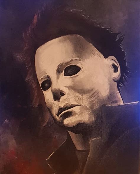 Michael Myers Halloween Hand Painted Signed Original Etsy