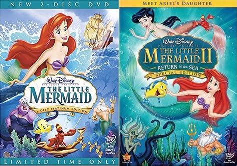 walt disney s the little mermaid trilogy dvd set 3 movie collection little mermaid dvd little