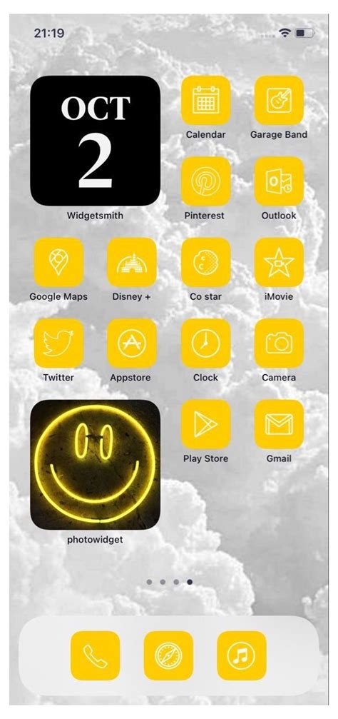 Yellow App Icons Aesthetic Camera