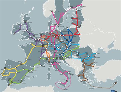 Map Of Europe Train Routes A Map Of Europe Countries