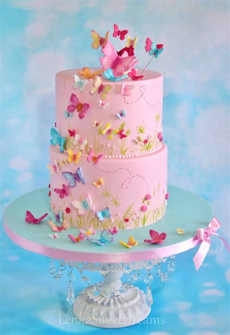 Butterfly Theme Cake For Baby Girl Sports Wellstart