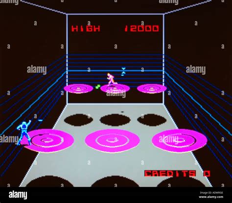 Discs Of Tron Bally Midway 1983 Vintage Arcade Videogame Screenshot