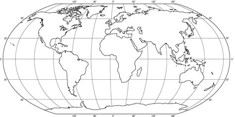 Planisferio sin nombres blanco y negro para imprimir categoría: Mapamundi, 100 mapas del mundo para imprimir y descargar gratis