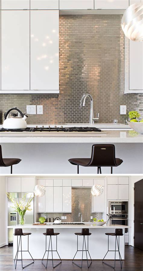It not only spread light all over the place, but it gives it a unique characteristic. Kitchen Design Idea - Install A Stainless Steel Backsplash ...