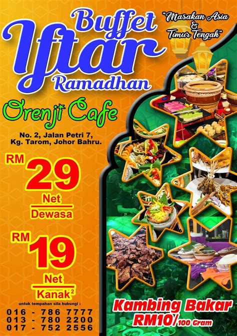 Senarai Buffet Ramadhan Sekitar Johor Bahru 2019