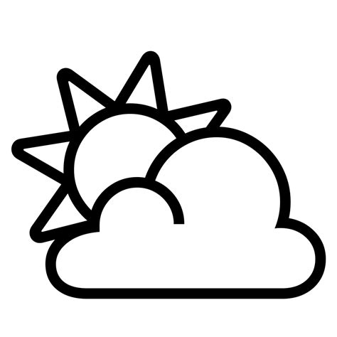 ⛅ Sun Behind Cloud Emoji Partly Sunny Emoji