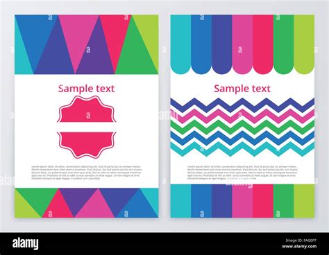 Vector Illustration Of Color Brochures Stock Vector Image And Art Alamy