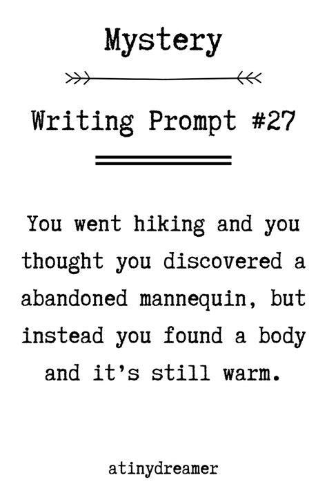 Intriguing Mystery Writing Prompts In With Images Book Writing Tips Writing