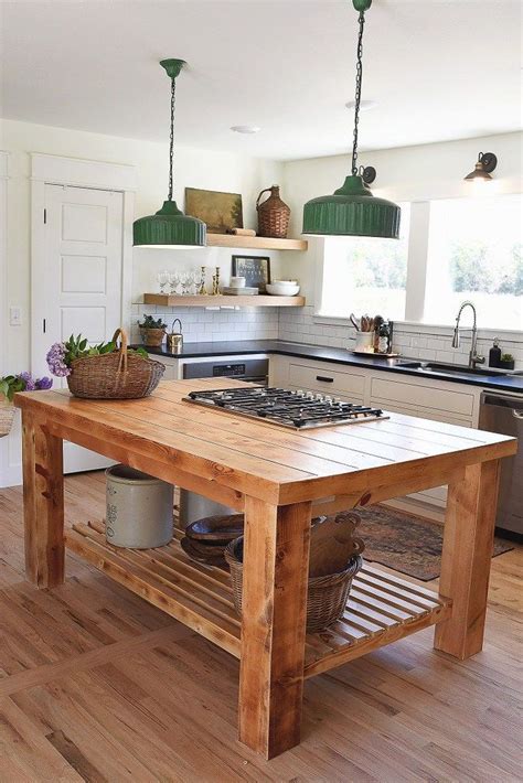 11 Small Kitchen Island Farmhouse Style Ideas Decor